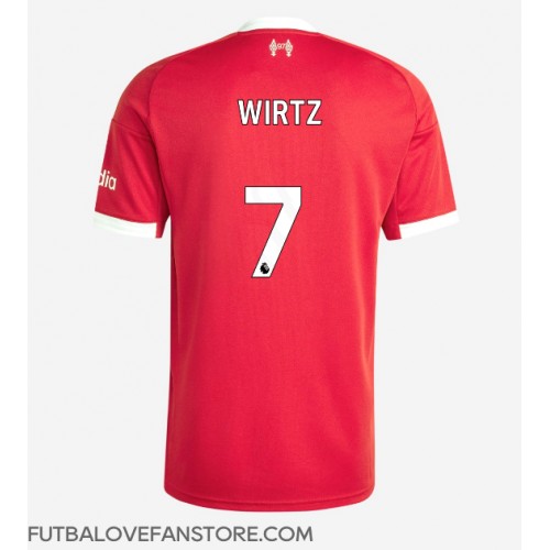 Liverpool Florian Wirtz #7 Domáci futbalový dres 2025-26 Krátky Rukáv Liverpool Florian Wirtz #7 Domáci futbalový dres 2025-26 Krátky Rukáv